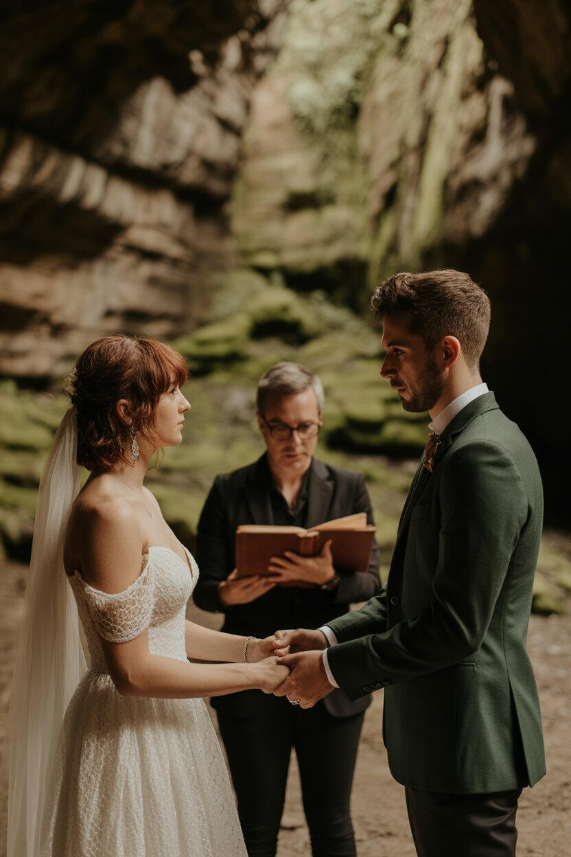Pareja en un elopement en los Pirineos de Navarra